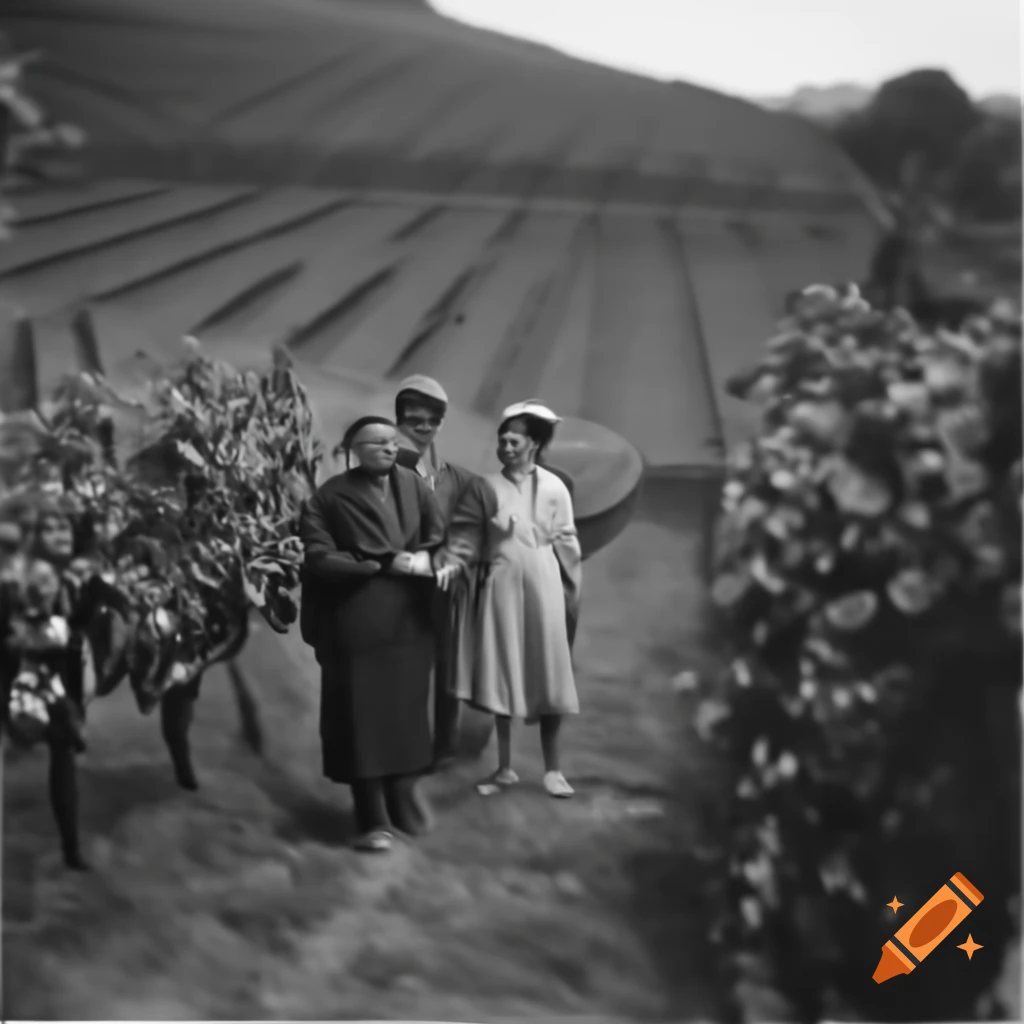 Wine display in a 1930s sales location with an employee