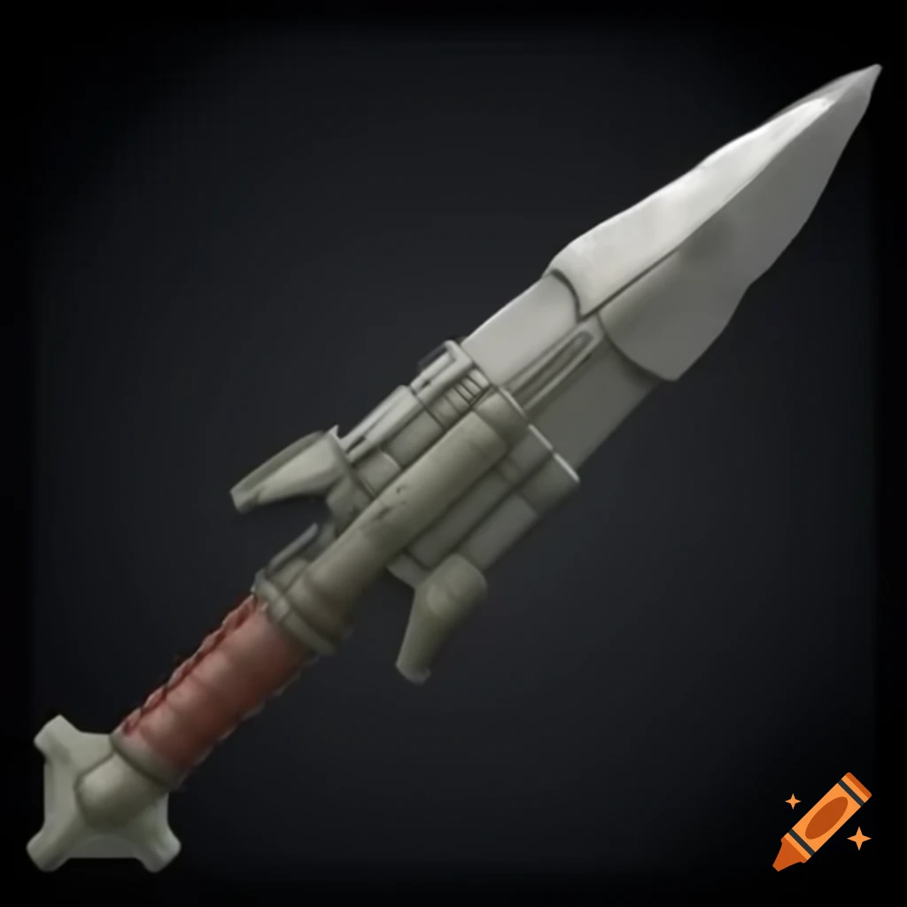 Ancient sci-fi artifact in the shape of a knife