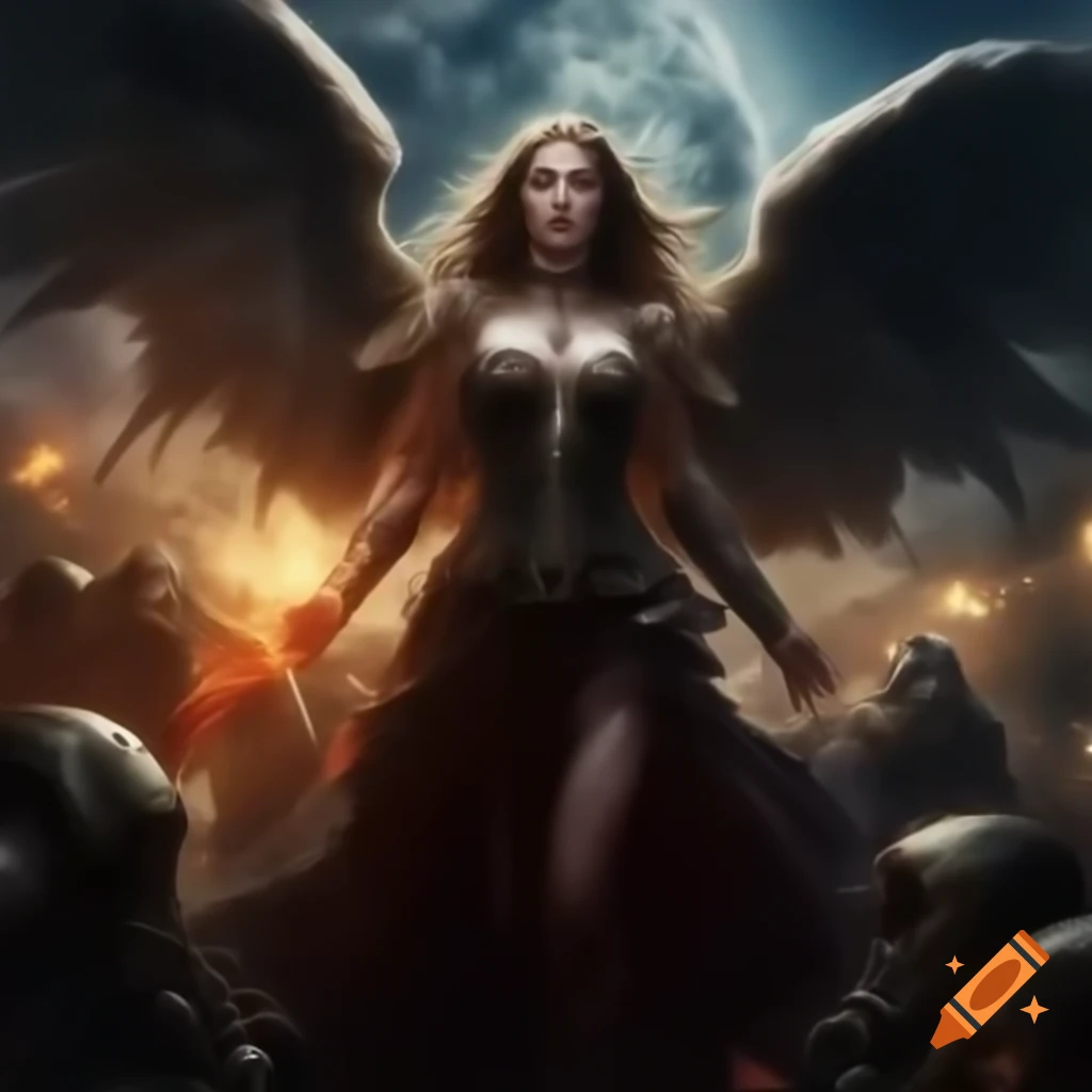 Goddess Angel Vampire Zarkothian Alien Queen Adalline's forces in Cosmic Dream War