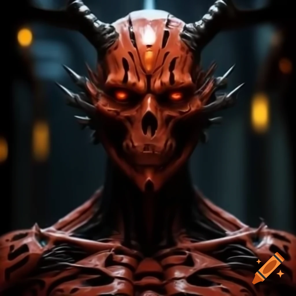 Vivid artistic interpretation of a hell concept