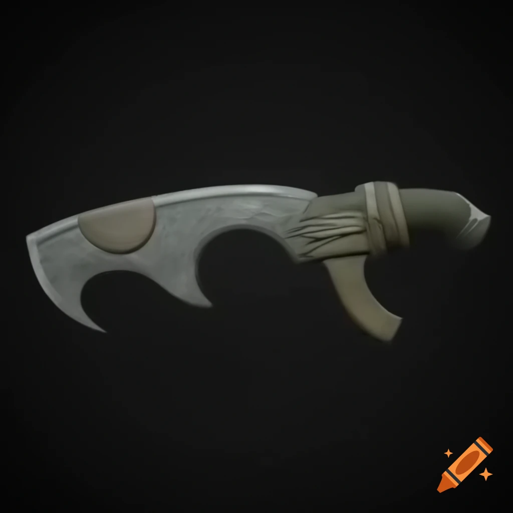 Ancient sci-fi artifact in the shape of a knife