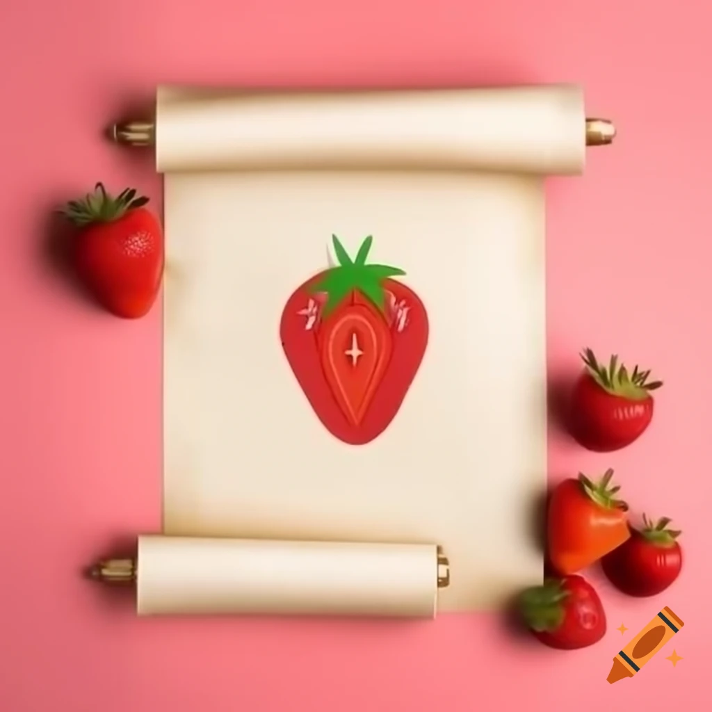Delicious strawberry scroll dessert