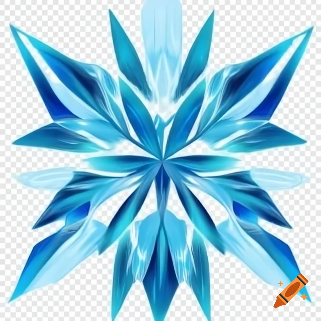 Digital art design featuring ice elements