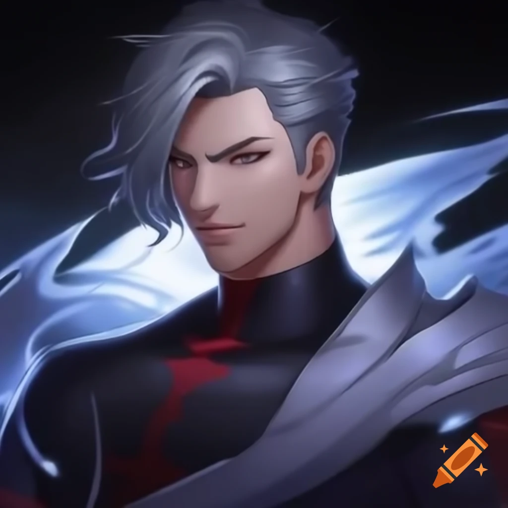Manga character portrait inspired by Archer from Fate/Stay Night and Sesshomaru