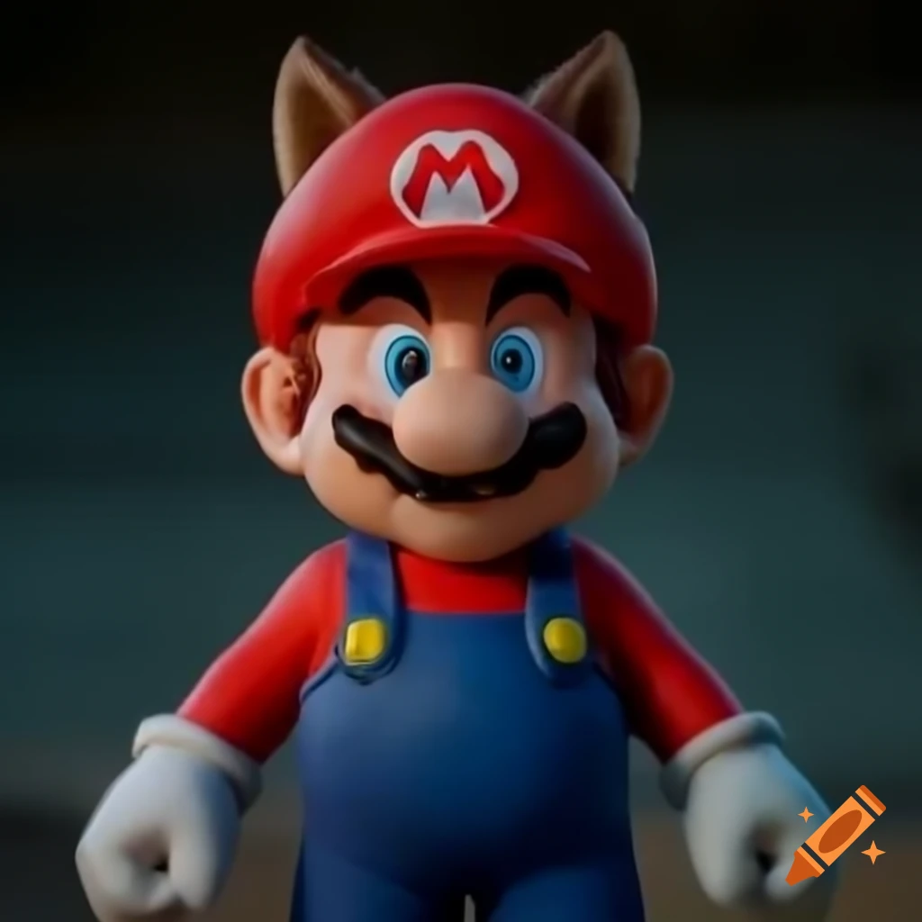 Super Mario in wolf suit