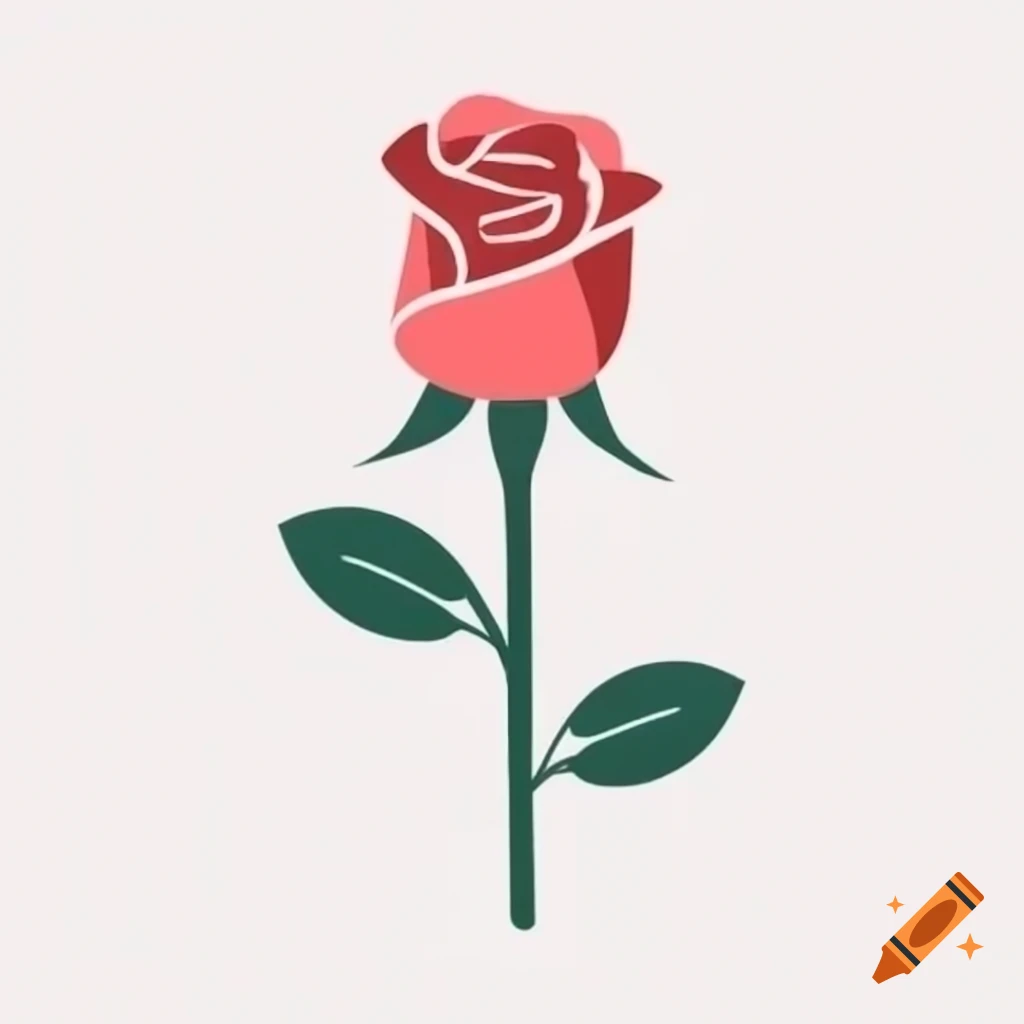 Simple rose illustration
