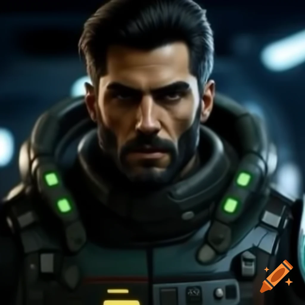 Italian sci-fi mercenary character design
