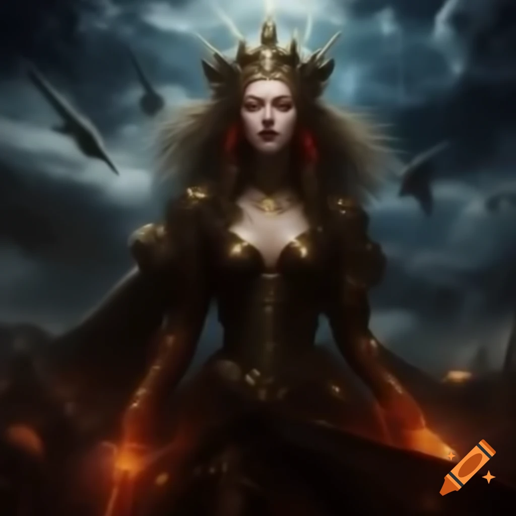 Goddess Angel Vampire Zarkothian Alien Queen Adalline's forces in Cosmic Dream War