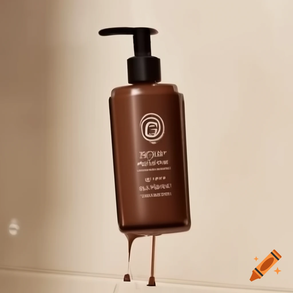 Chocolate shower gel with pump dispenser