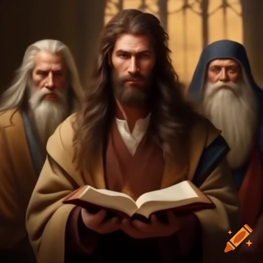 Representation of Caleb from the Bible at ages 40, 78, and 85