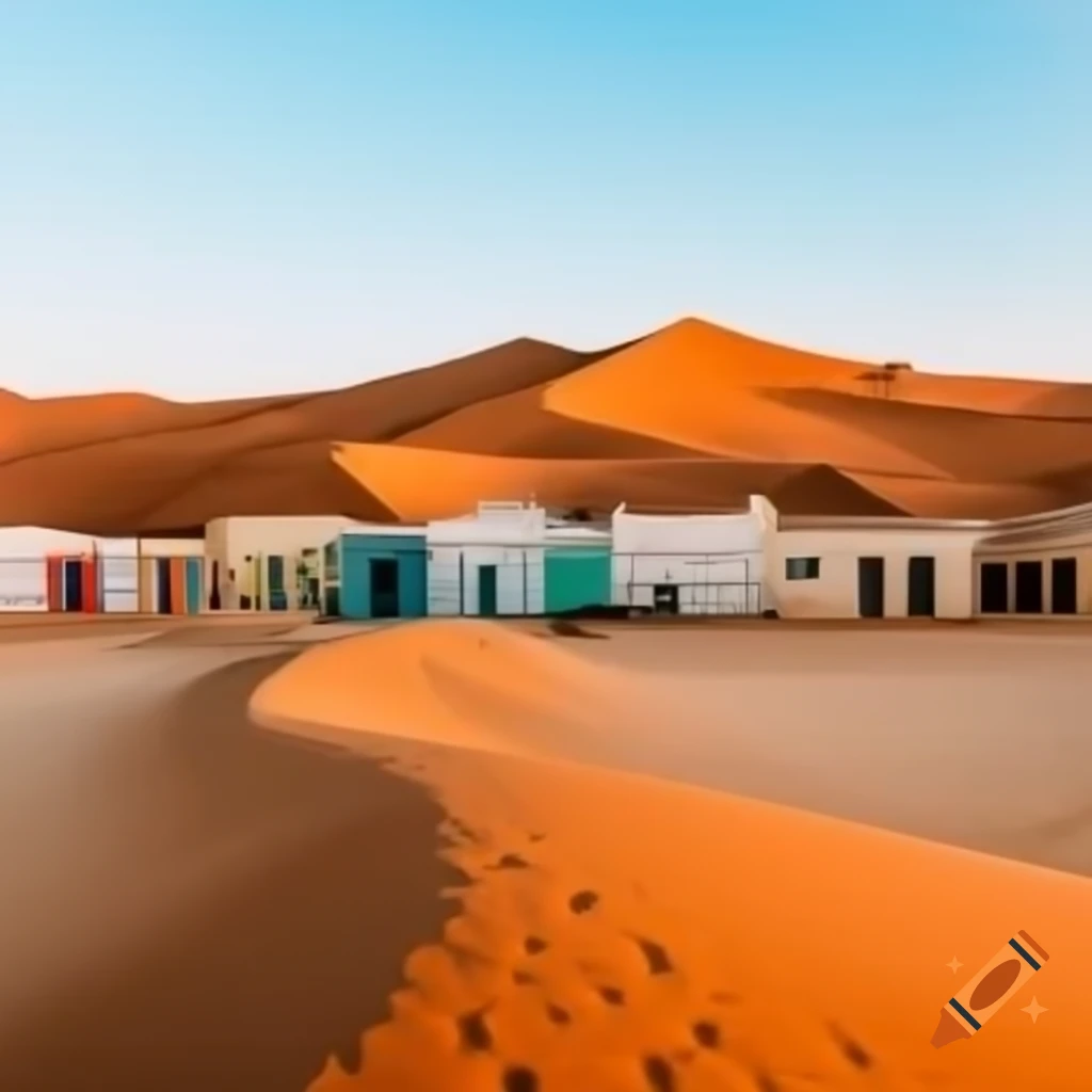 City on the desert coast of Namibia