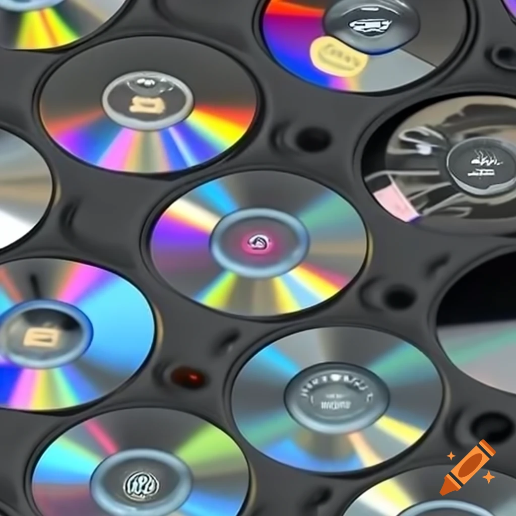 Creative display of chip bags with CDs