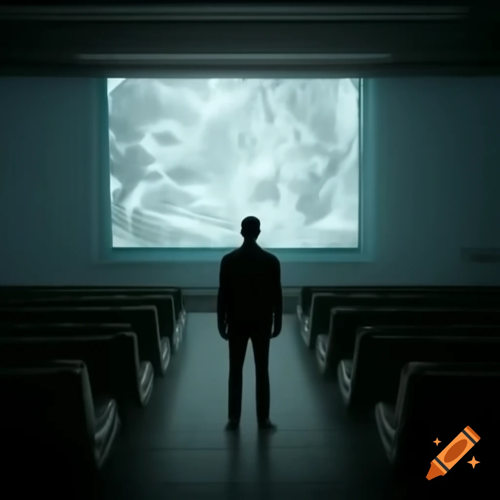 Man figuring out which path to follow while looking at a screen