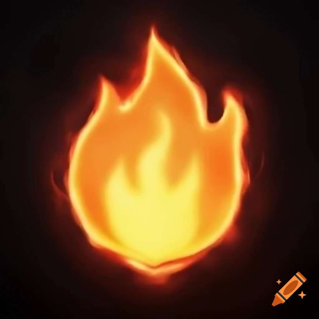 Fireball spell icon in Baldur's Gate 3 style