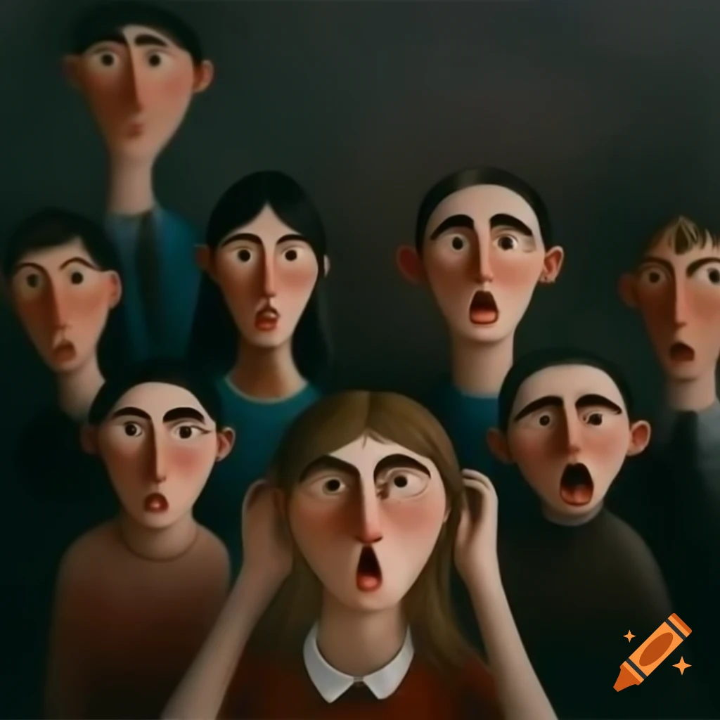 Curious individuals contemplating unknown ideas