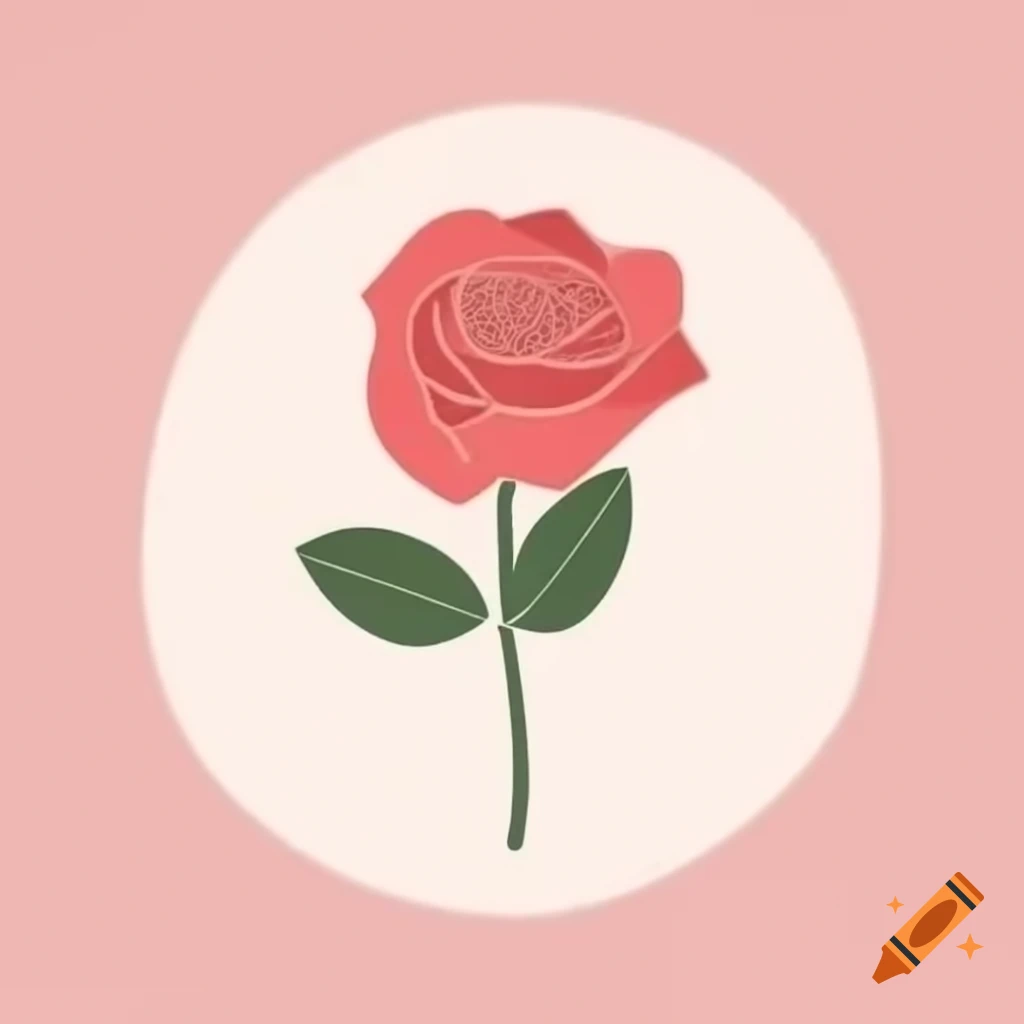Simple rose illustration
