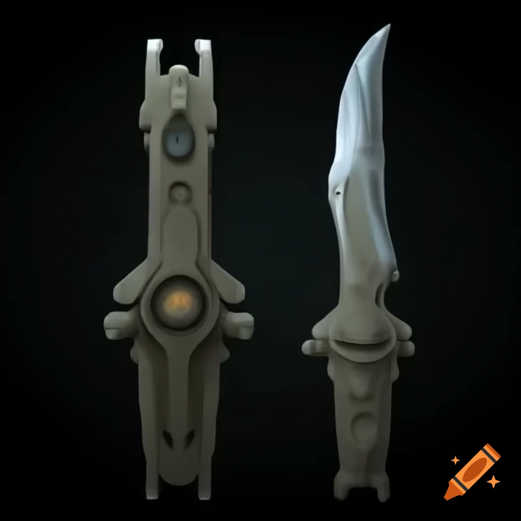 Ancient science fiction artifact knife