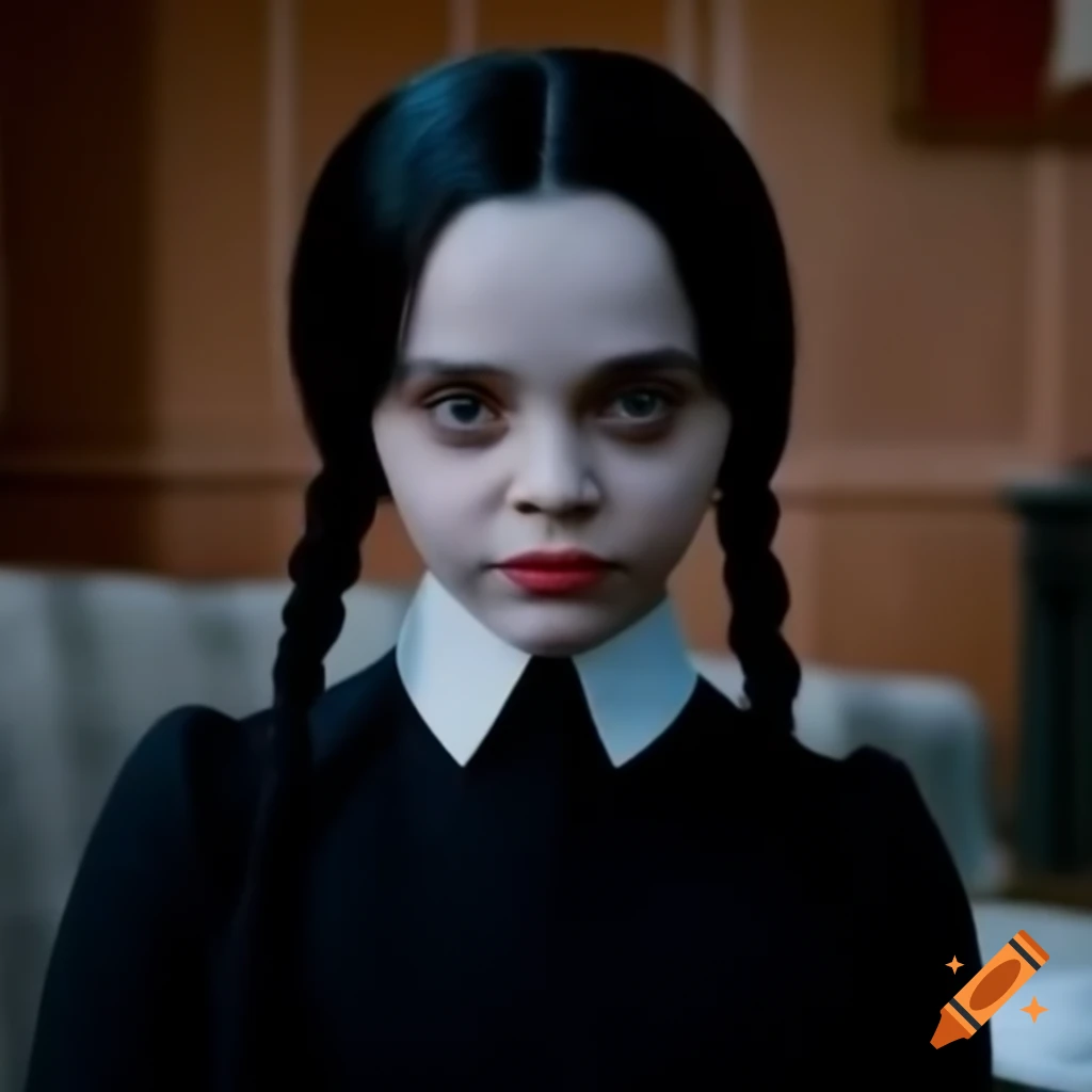 Young actress Christina Ricci as Wednesday Addams character