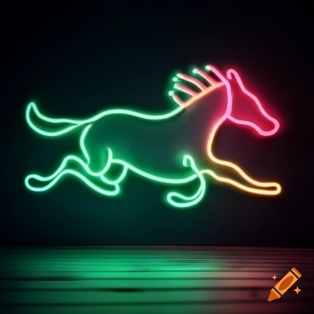 Abstract representation of wild neon colors in motion
