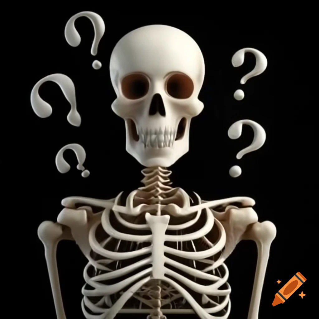 3D skeleton involved in playful mischief