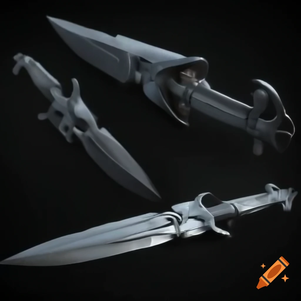 Ancient sci-fi artifact in the shape of a knife