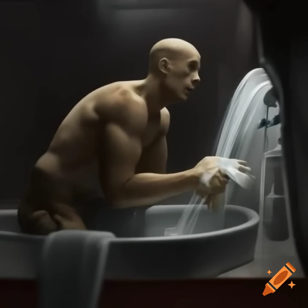 Person named Brian engaging in washing activity