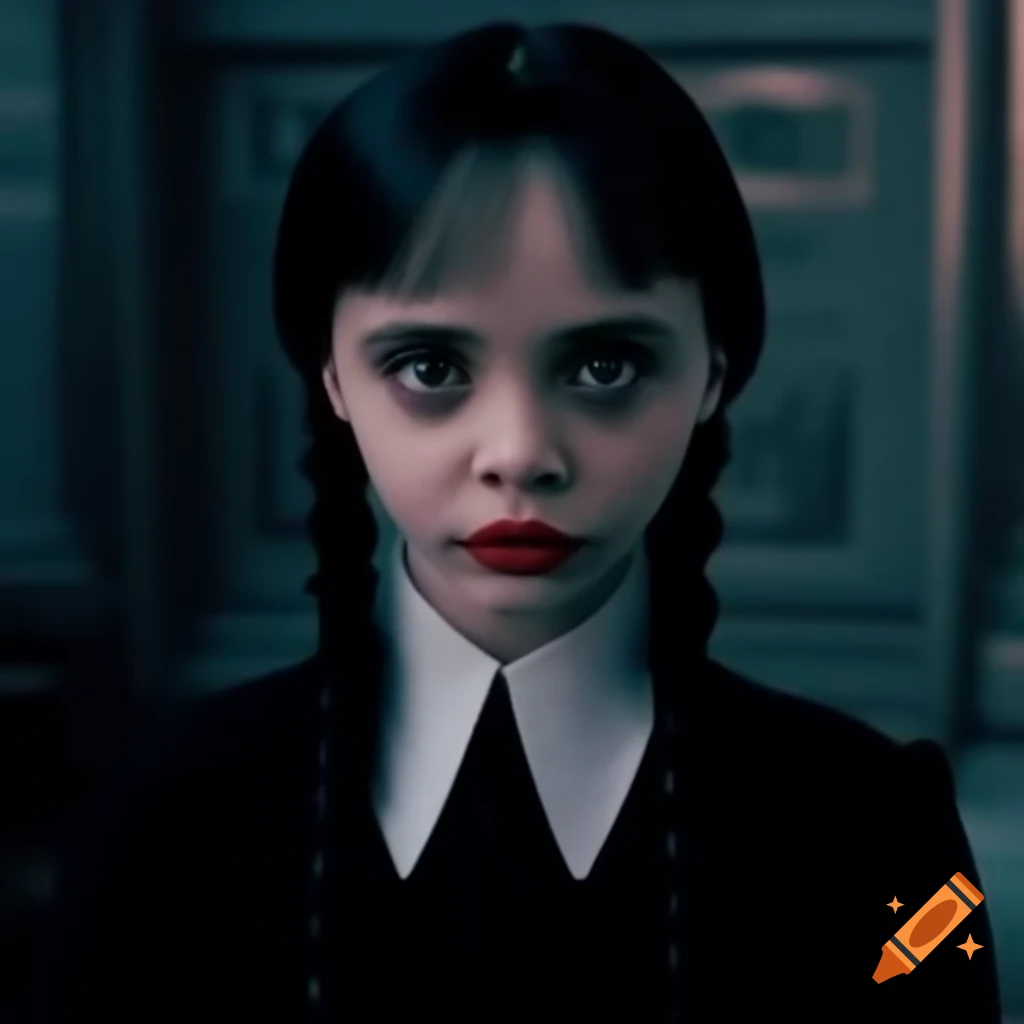 Young actress Christina Ricci as Wednesday Addams character