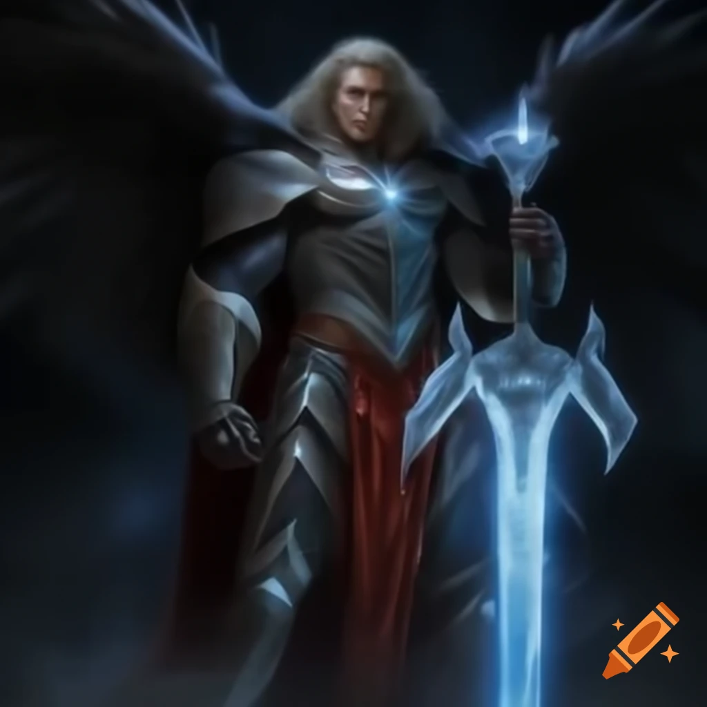 Elon Musk in AI power armor wielding a super two-handed sword in a cosmic battle