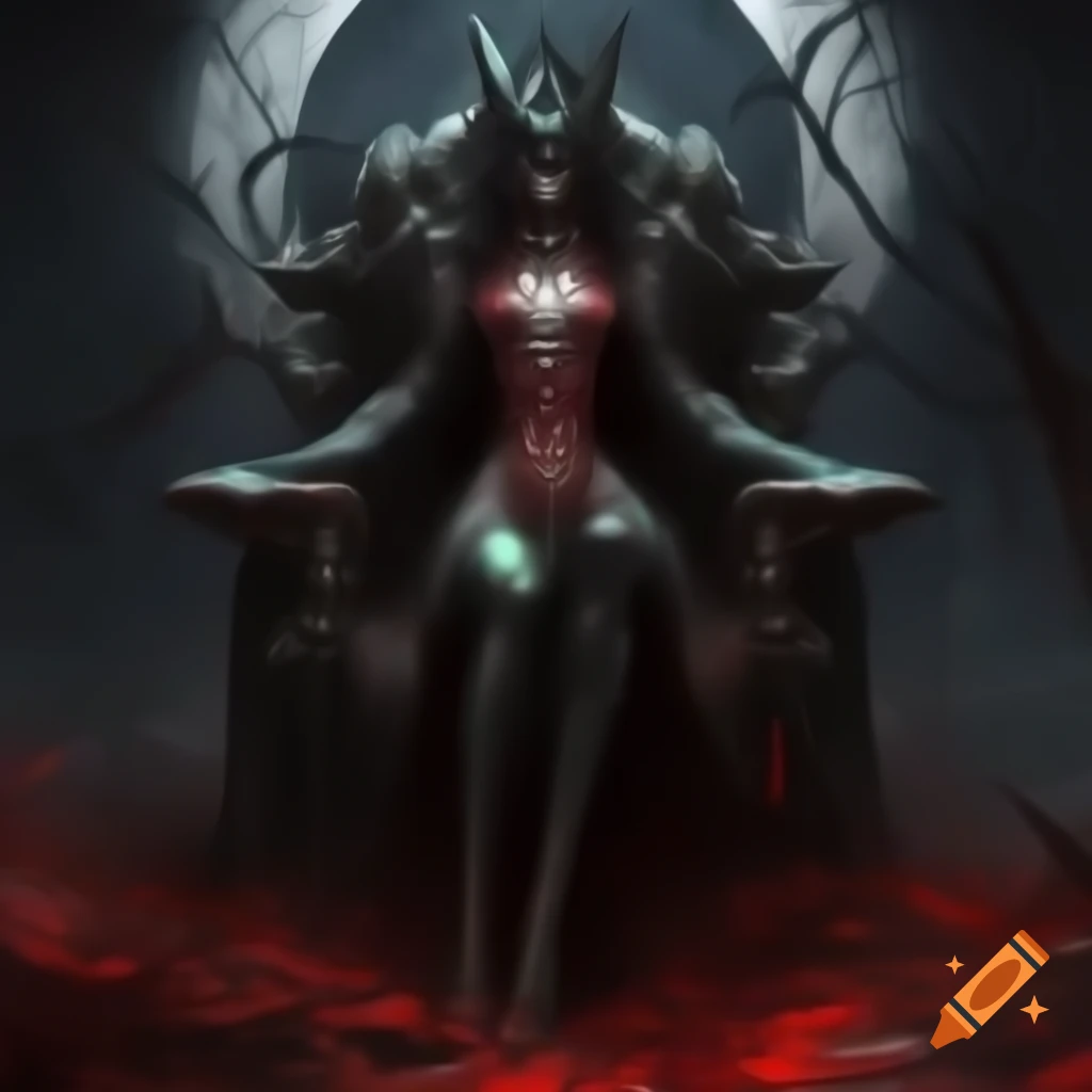 Art inspired by Bloodborne, Metroid, and Yoshitaka Amano featuring a female beast