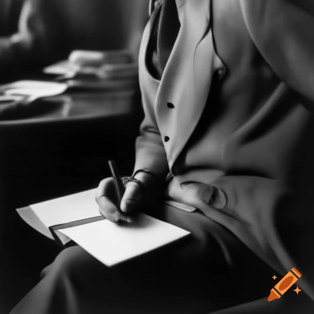 Man signing contract with vintage black and white pen