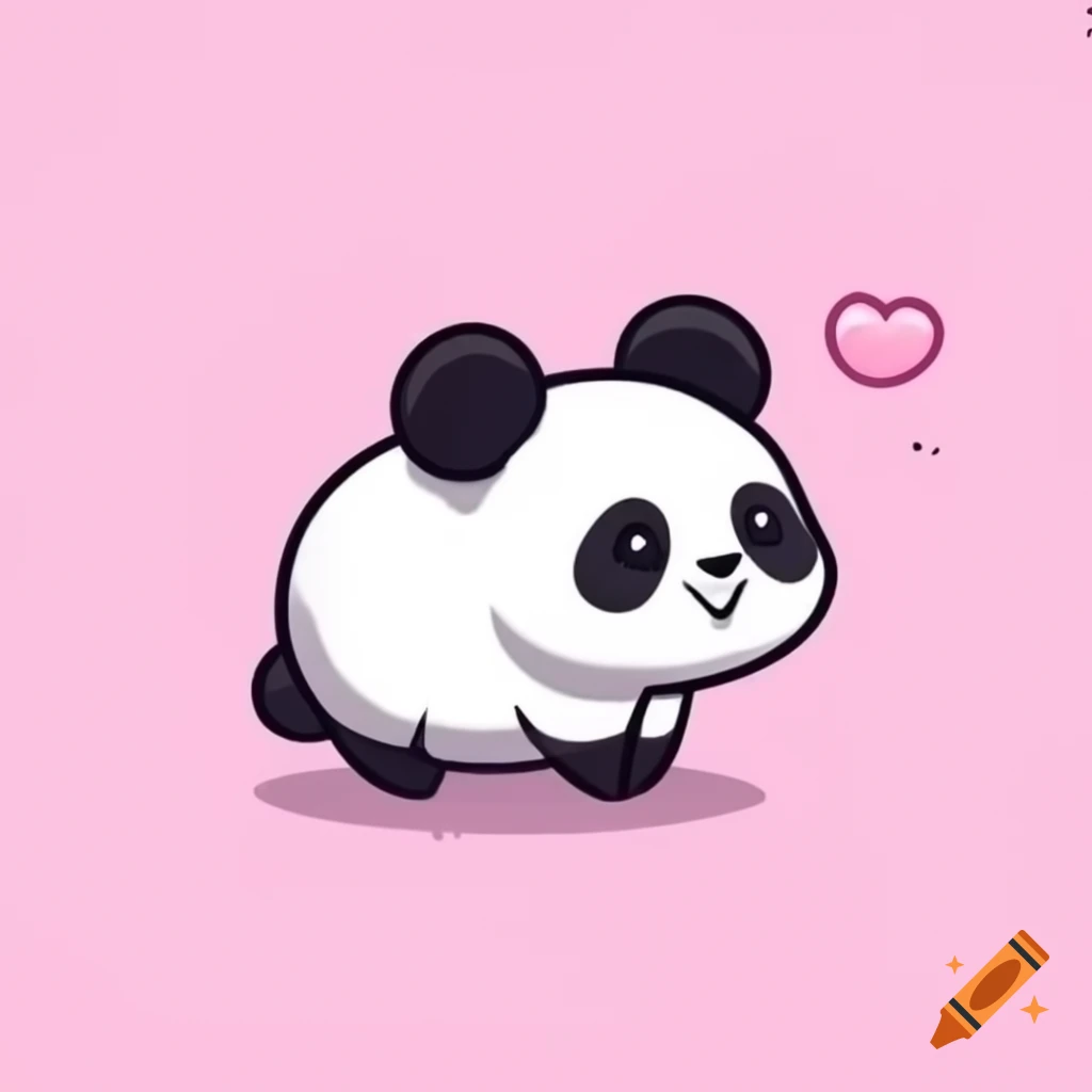Cute cartoon 2d red panda sleeping simple soft colors no background