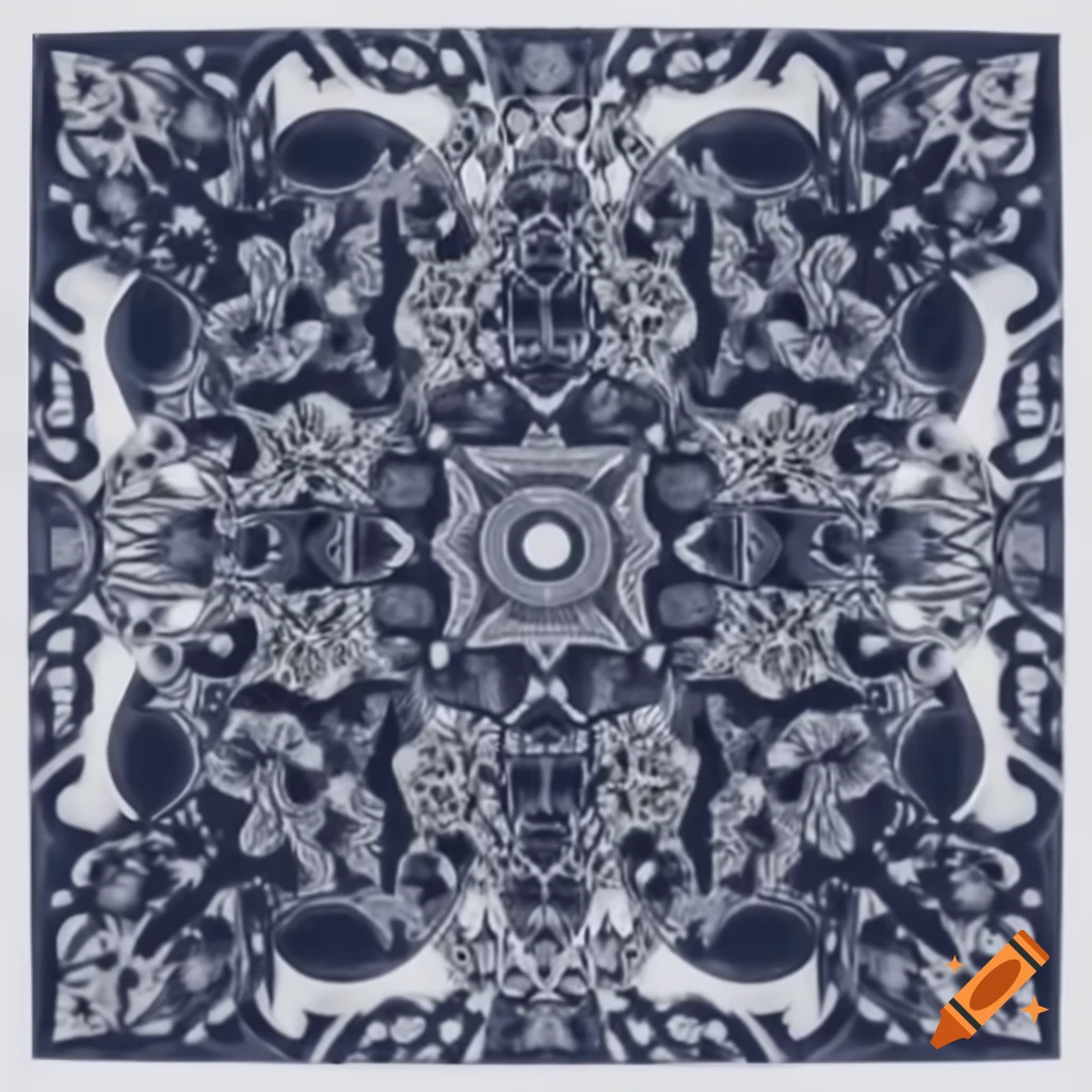 Intricate and beautiful bandana print design