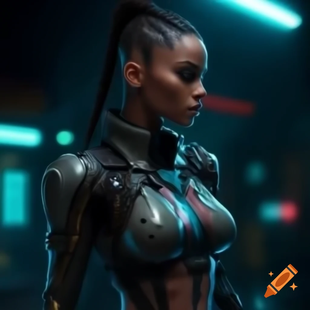 Cyberpunk themed artwork inspired by So Mi 'Songbird'