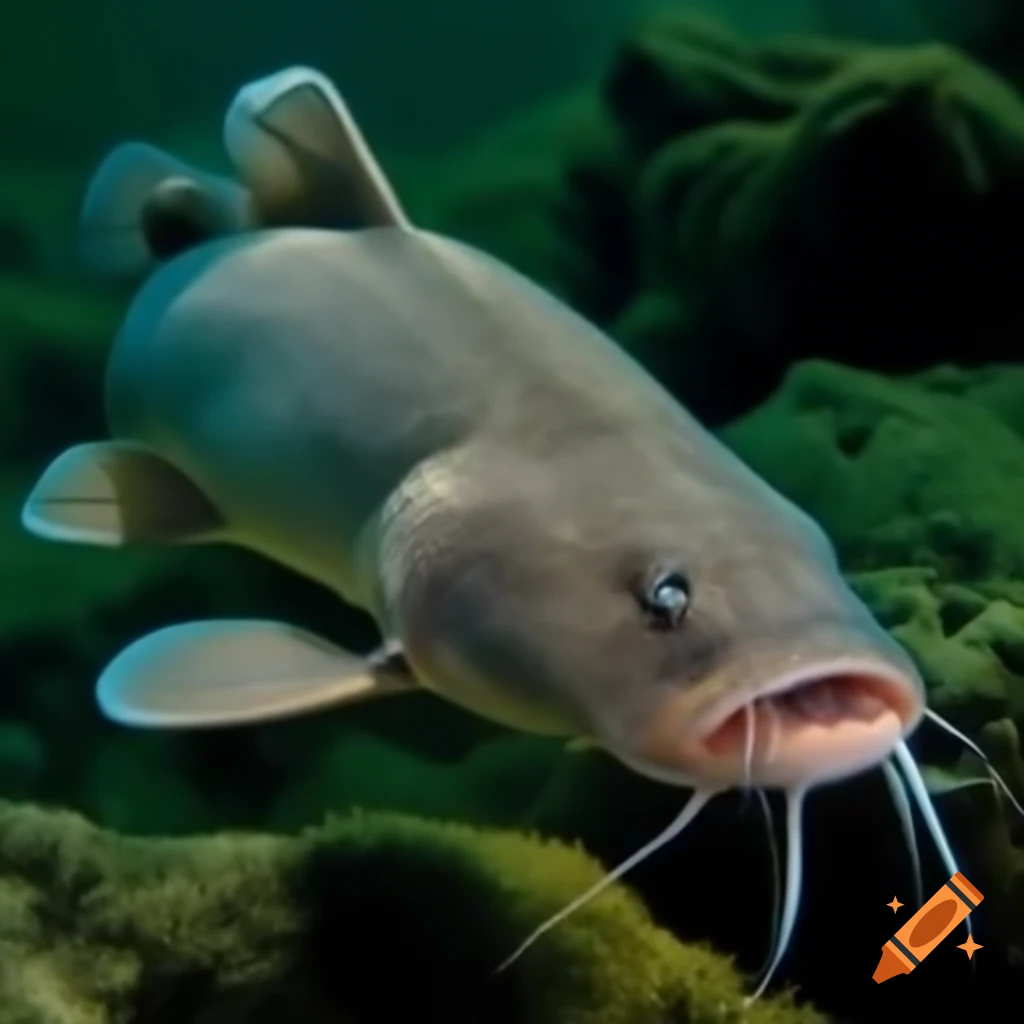 Hybrid catfish in underwater environment