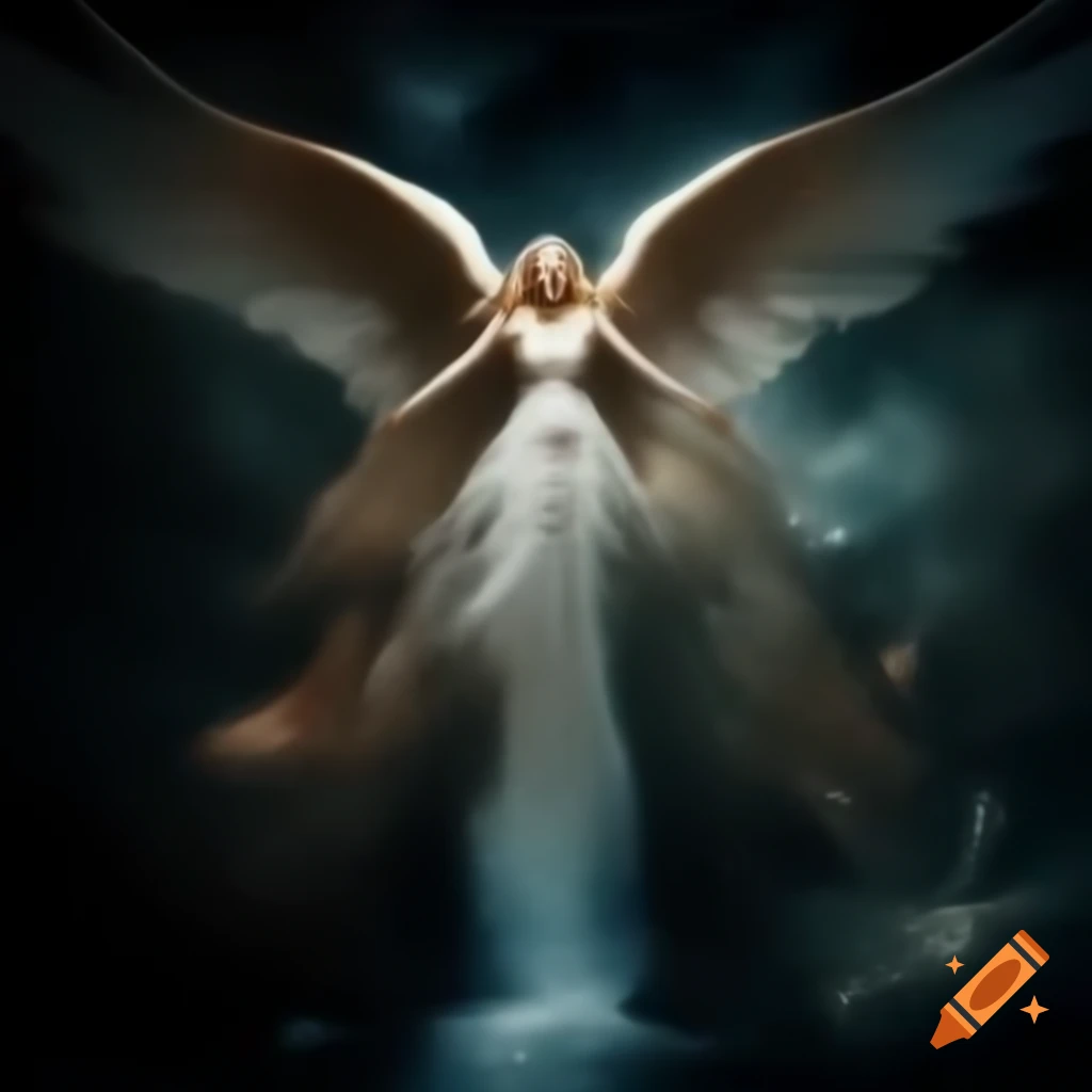 Goddess Angel Vampire Zarkothian Alien Queen Adalline in Cosmic Dream War with malevolent gaze