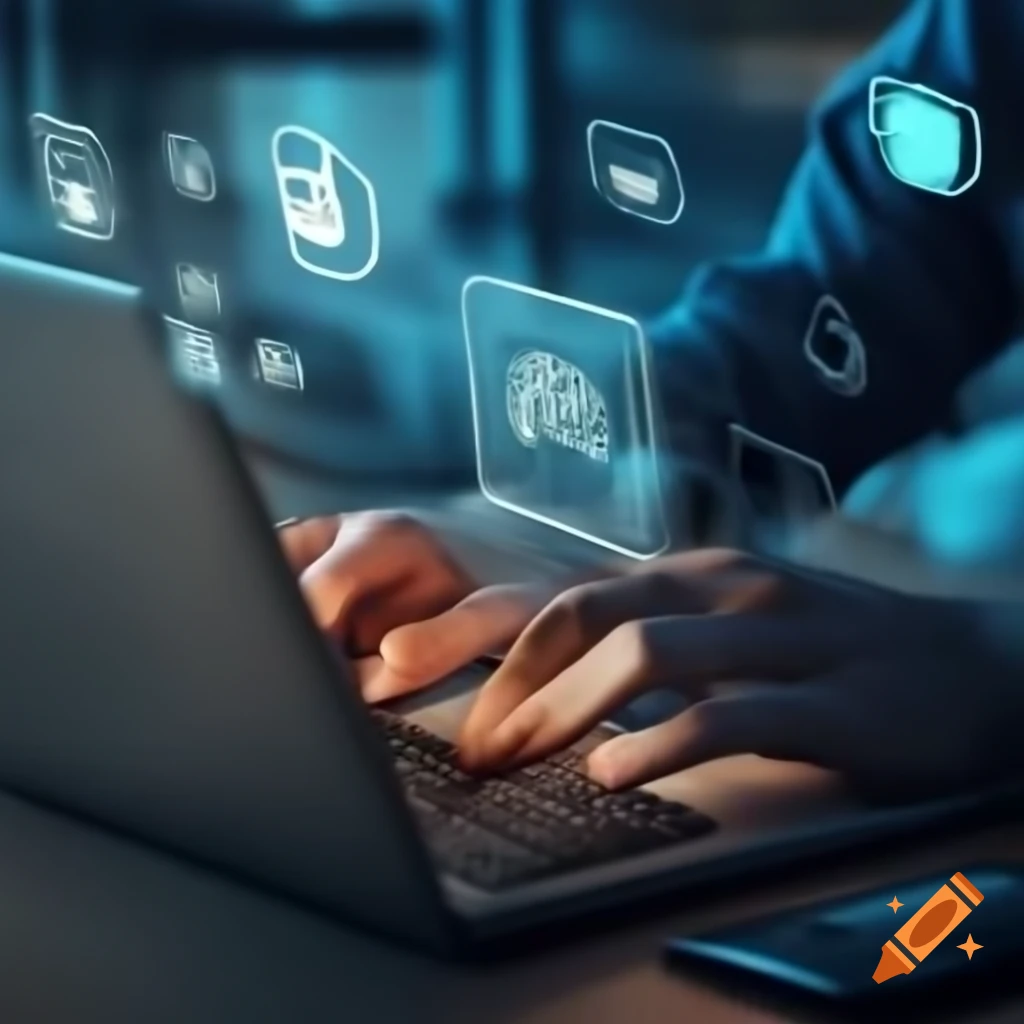 Portfolio thumbnails showcasing technology designs