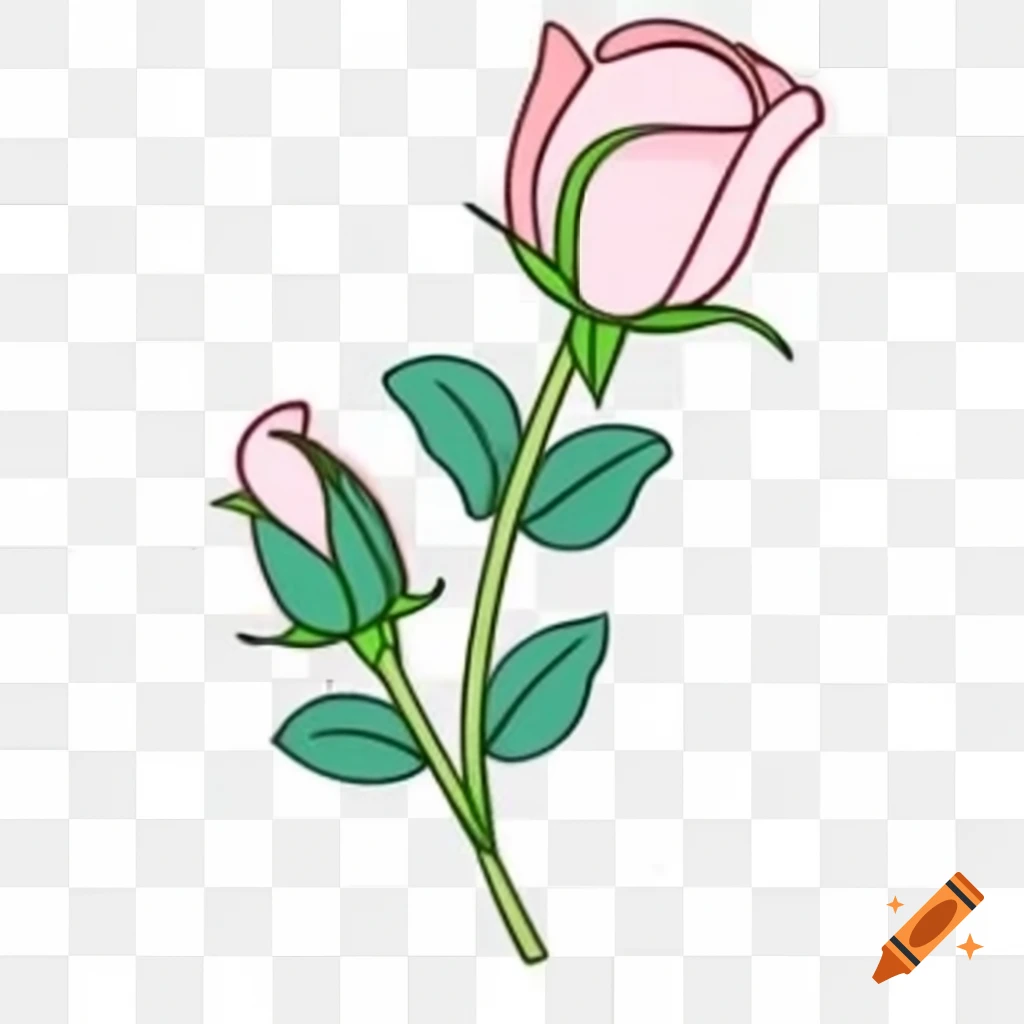Simple rose illustration