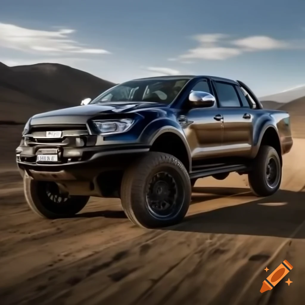 2018 Ford Ranger black with off-road suspension