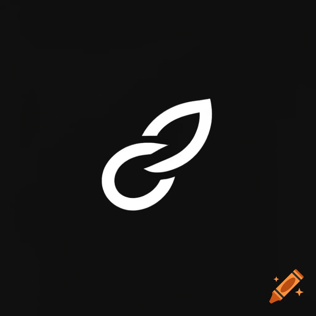 Vines symbol in white on a black background