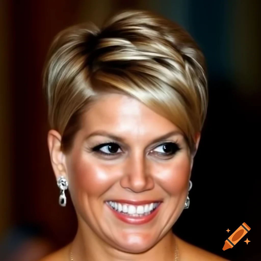 Queen Maxima short pixie cut hairstyle transformation