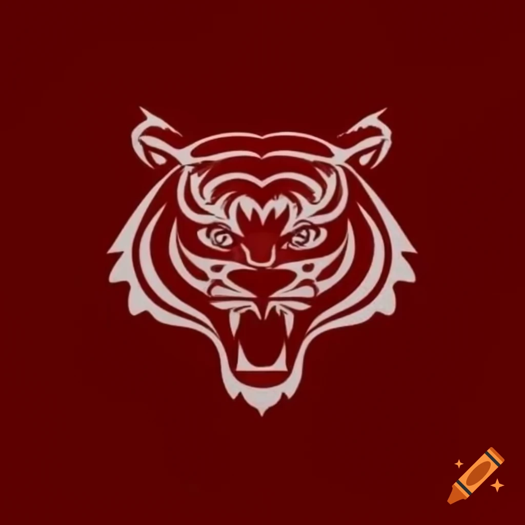 Logo design featuring Thai pattern and tiger motifs in deep red with 'Srichan' text