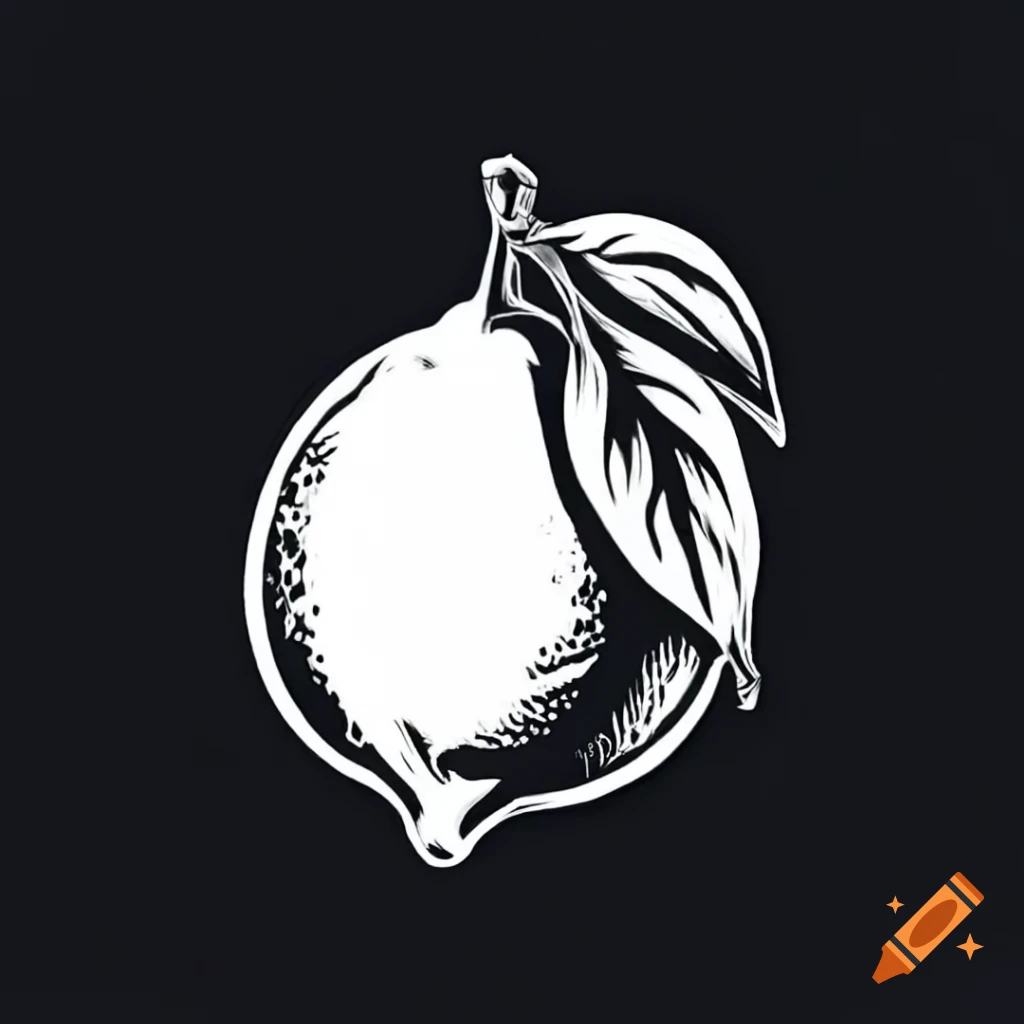 Lemon tattoo design
