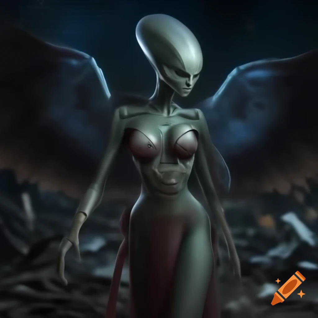 Desolate aftermath of the Great Dream War with Zarkothian aliens and UFOs