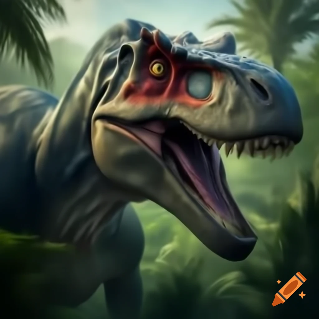 High definition image of an Allosaurus dinosaur