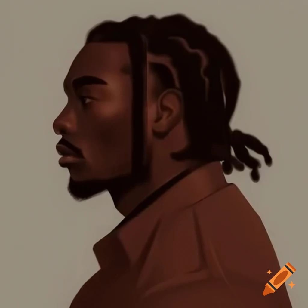 Black man with dreadlocks standing confidently