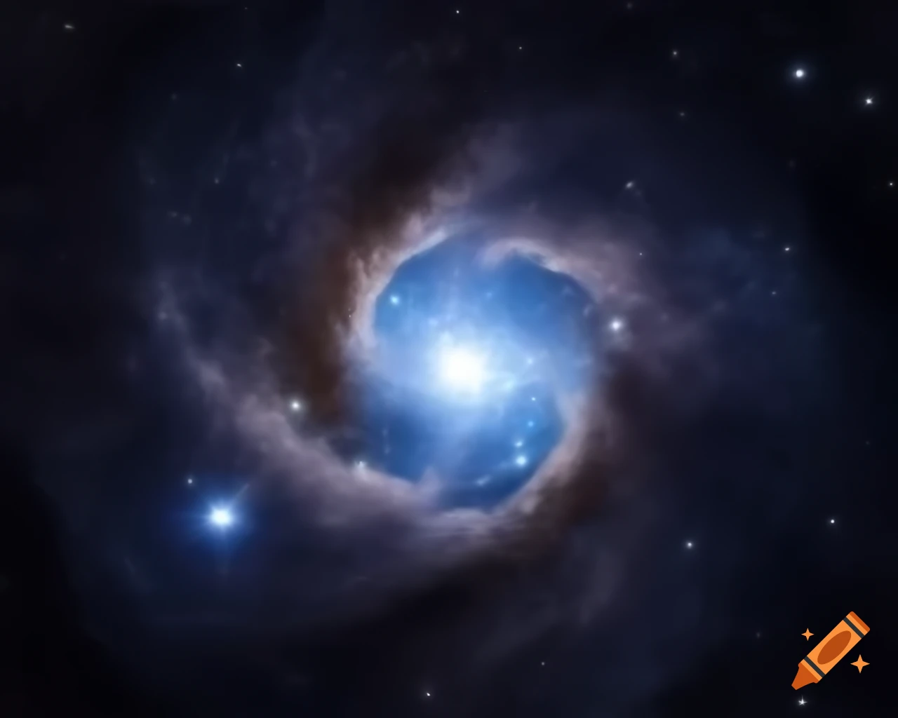 Vast void filled with stars featuring a large glowing white star