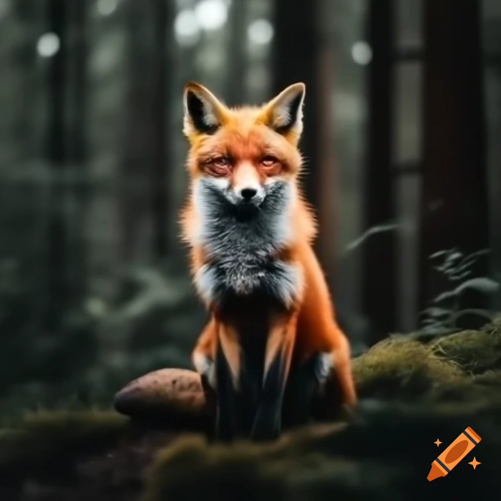 Forest fox deity representation