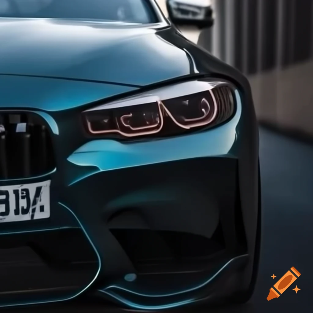 BMW car design inspired by falcon with license plate