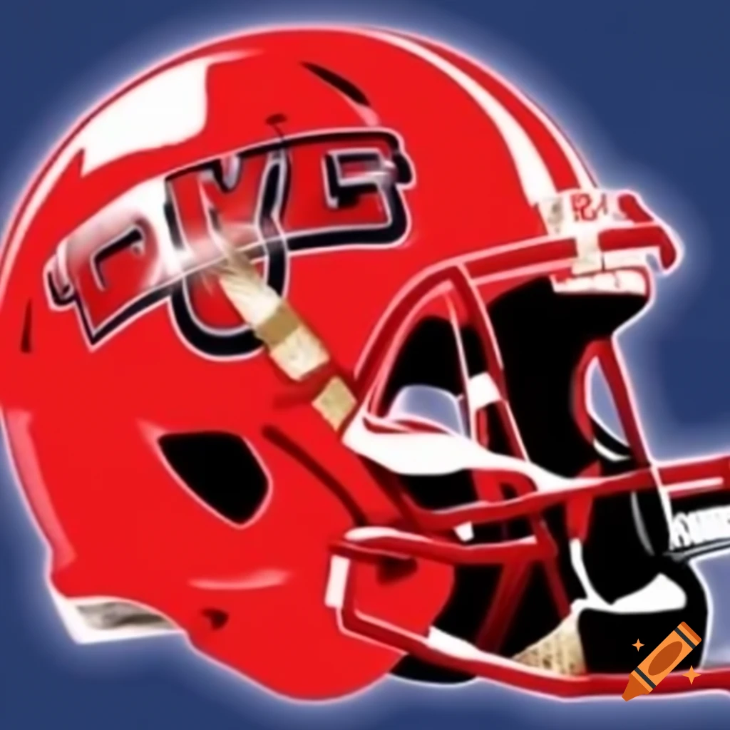 Red logo for American football featuring the text 'WSYF'