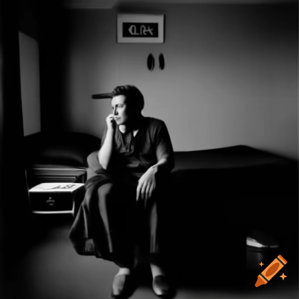 Pablo Escobar in 80s American motel room, looking thoughtful with 'Content Kartel' headline